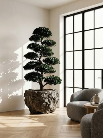 Large Artificial Potted Tree for Indoor Decor